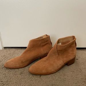 Soludos Venetian Booties- Tan Suede, size 9.5